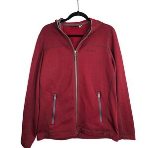 Marmot Full Zip Hoodie Jacket Women's Medium Dark Red Casual Activewear Outdoors